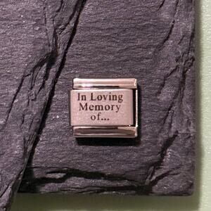 In Loving Memory of… Italian Charm Bracelet Link